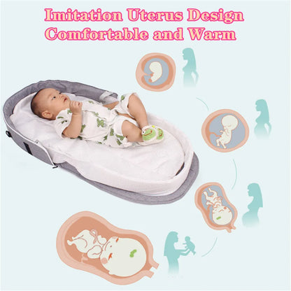 0-12 Months Kid Baby Bed For Newborn Protection Mosquito Net Portable Bassinet Baby Foldable Breathable Infant Sleeping Basket
