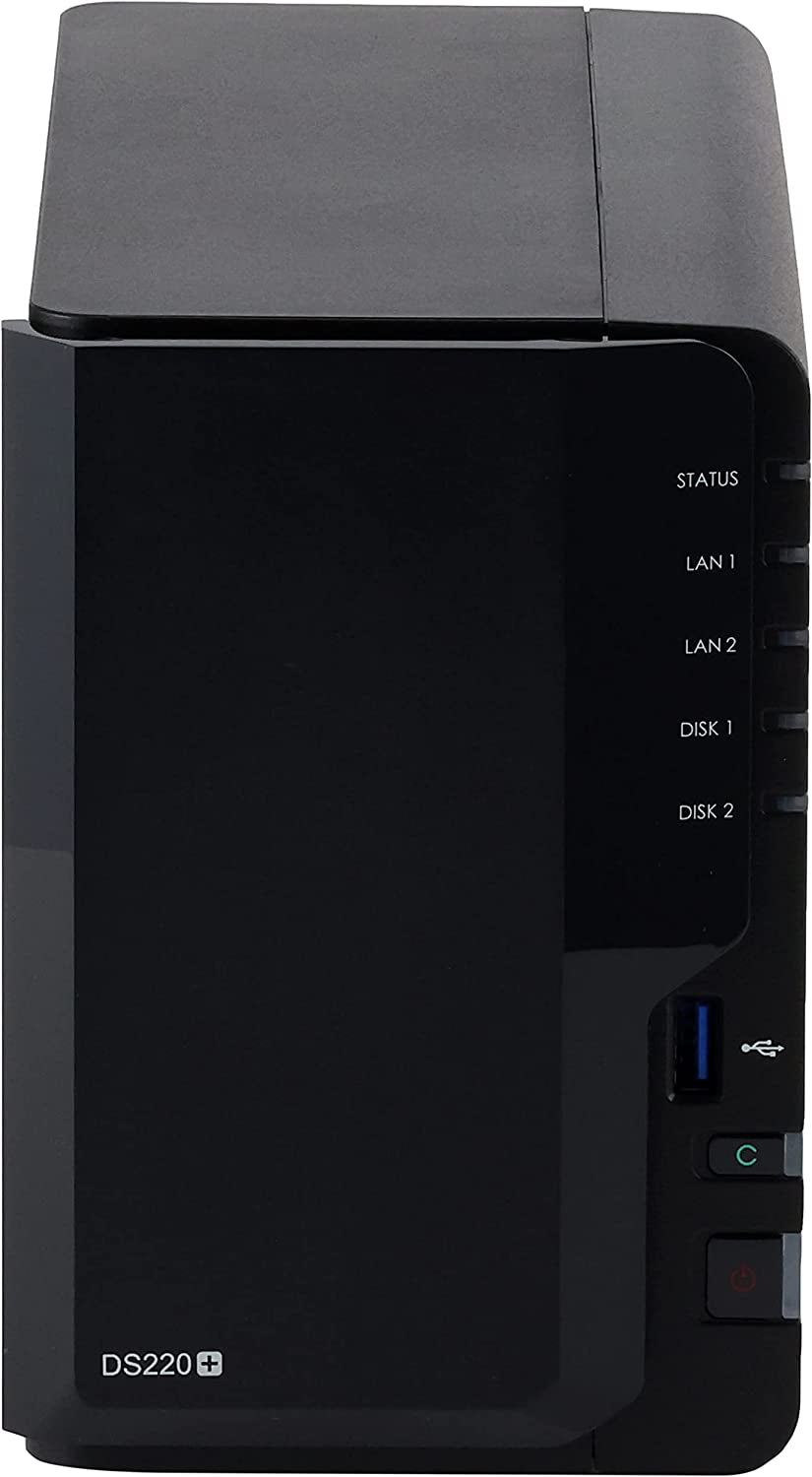 2 Bay NAS Diskstation DS220+ (Diskless),Black