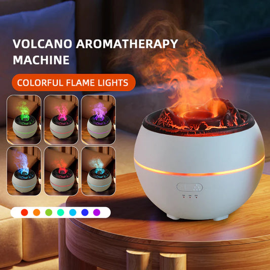 ```Aromatherapy Humidifier for Household and Desk Use - Flame Aroma Diffuser```